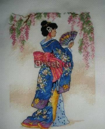 КАРТИНА-ГЕЙША -РУЧНАЯ РАБОТА Санкт-Петербург