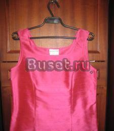 Новый элегантный малиновый топ натуральный шёлк Москва