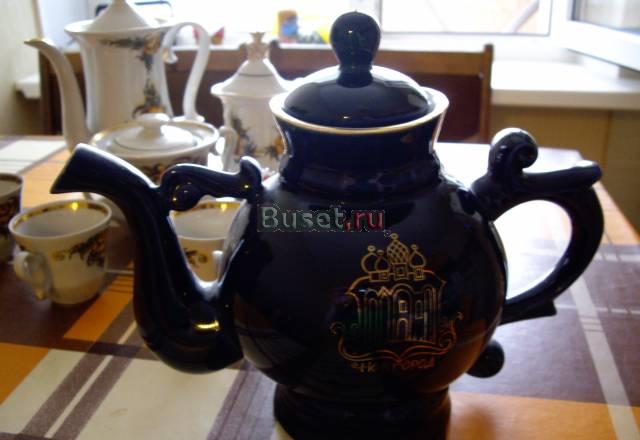 Новгородская керамика. Чайник и вазочка Москва