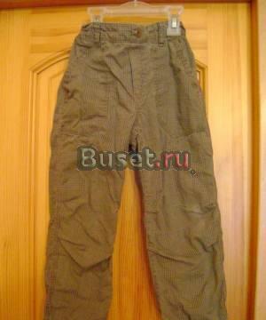 HM штаны-брюки в клетку  р.116(110),утепленные.Шв Москва