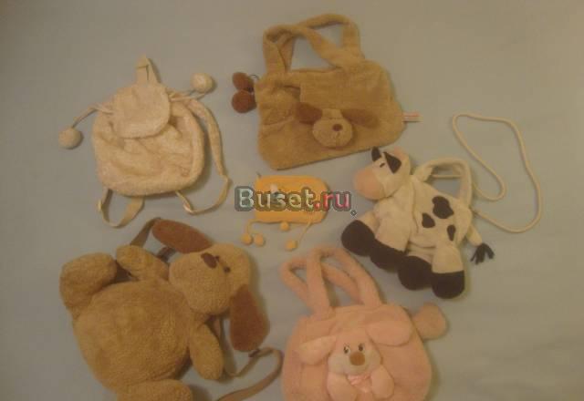 5 плюшевых сумок + подарок Москва