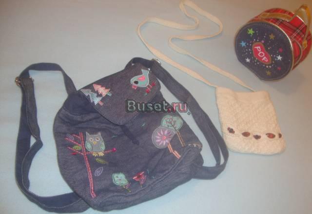 Джинсовый рюкзак accessorize + 2 подарка Москва