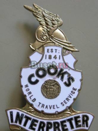 Знак World Travel Service США. бронза,эмаль Москва