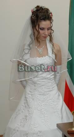 Платье свадебное + перчатки+ фата Казань