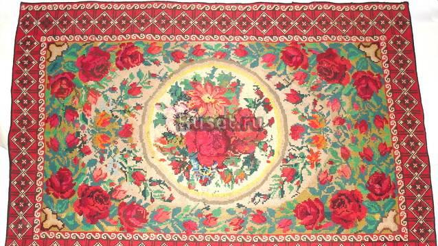 Ковер. Сплошная вышивка болгарским крестом Москва
