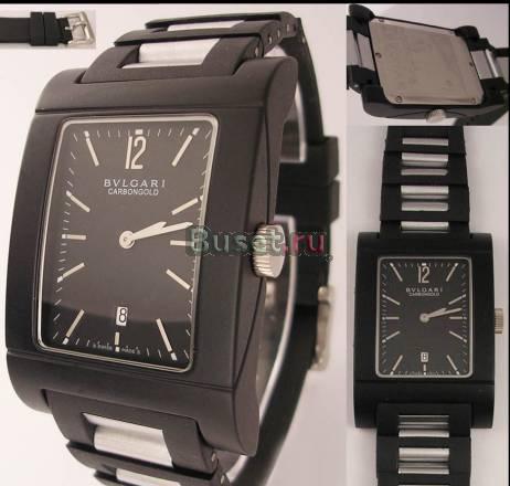 Bvlgari carbon rettangold наручные часы Москва