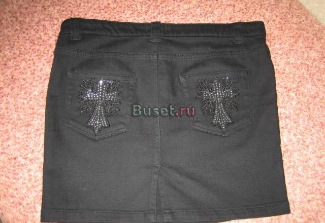 Юбка джинсовая черная Москва