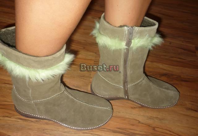 Новые осенне-зимние ботиночки замша, прошитые Смоленск