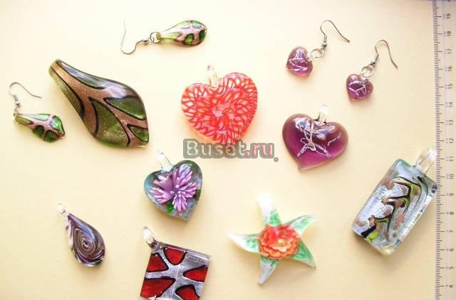 Лэмпворк кулоны из стекла Москва