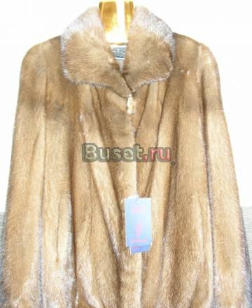 Шуба норковая новая с воротником ,золотистый орех Москва