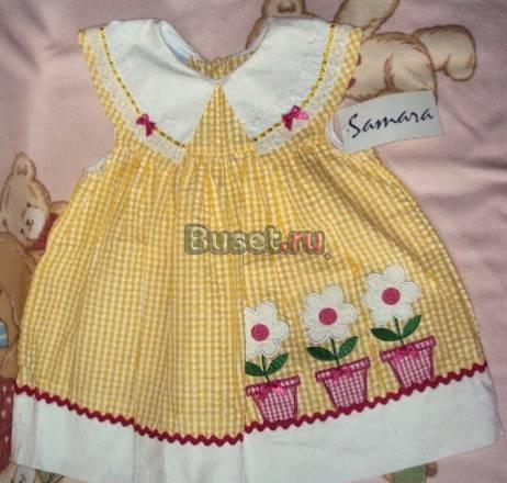 Платье жёлтое, на 2-4 годика, привезено из Америки Москва