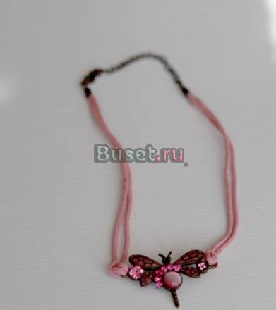 Продам украшение на шею розовое со стрекозой Москва