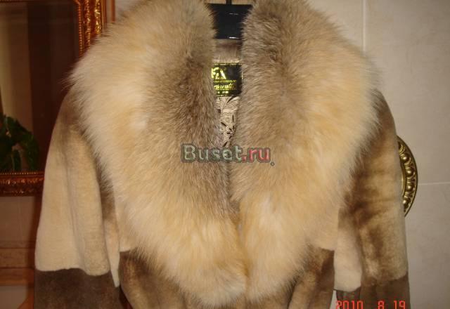 Новая шуба из щипаного бобра 125 воротн. лиса Москва