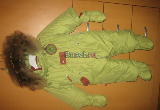Комбинезон зимний на овчине,мех лиса Москва