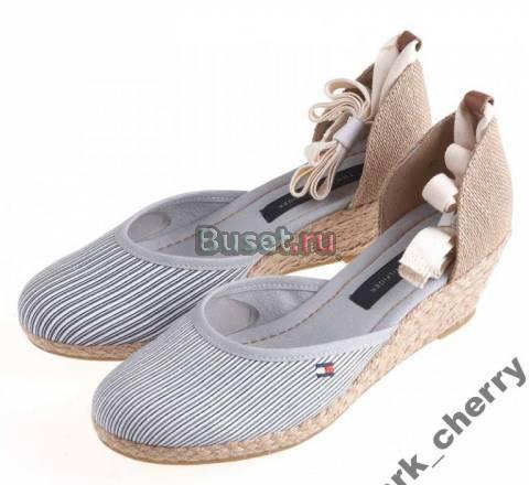 Парусиновые туфли на танкетке Tommy Hilfiger Москва