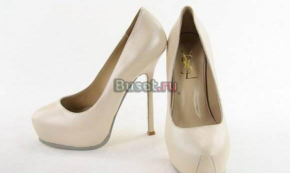 Туфли YSL(копия) бежевые Москва