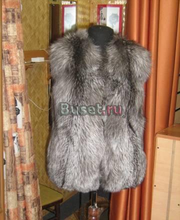 Меховой жилет из чернобурки Москва