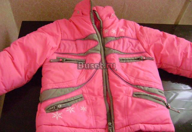 Зимний комплект для девочки (куртка и комбинезон) Москва