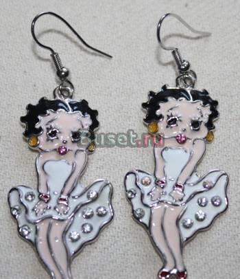 Серьги Betty Boop Москва