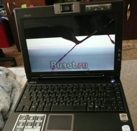Ноутбук asus W5F 2 ядра 12" с битым экраном Москва
