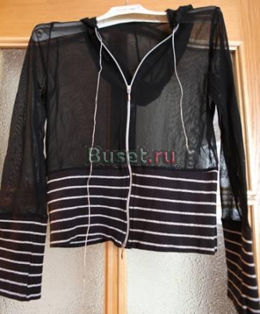 Продам кофточку сетка с капюшоном на молнии сперед Москва