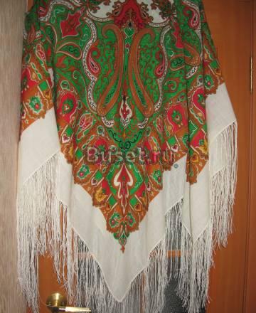 Платок Павлопосадский 148х148 Москва