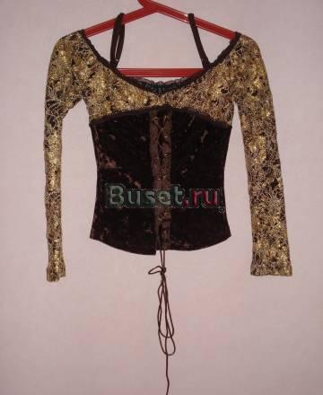 Кофта бархатная с золотой отделкой Санкт-Петербург