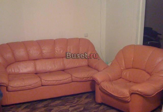 Кожаный диван и два кресла Москва