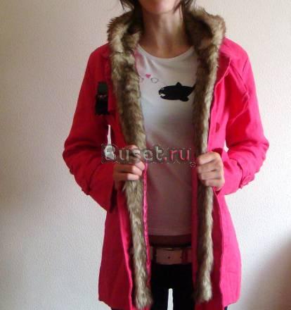 Полу пальто с мехом размер S Москва