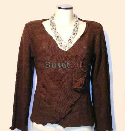 Шоколадная КОФТОЧКА с цветком , каталог ОТТО 46/48  Москва