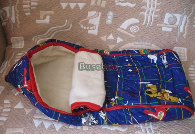 Меховой конверт (овчина) новый Москва