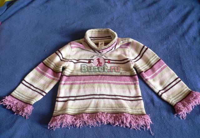 Свитер-пончо с рукавами р.116 Москва