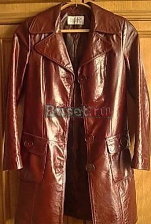 Добротный Кожаный Плащ Пальто Mucchi Италия 42-44р Москва