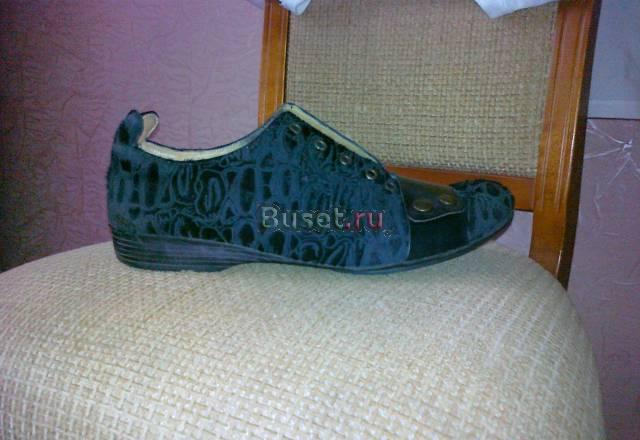 Стильные черные ботинки,кожа/пони,41р-р Москва