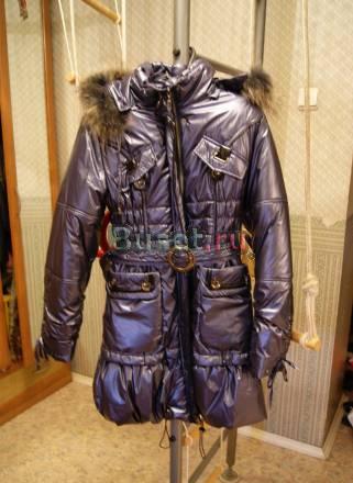 Новое зимнее пальто с капюшоном 42-44 Санкт-Петербург