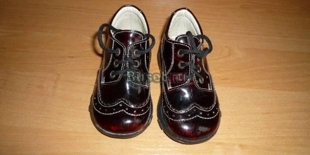 Лаковые коричневые ботиночки ф. Pioni anatomic Москва