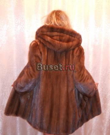 Норковая шубка с капюшоном Саратов