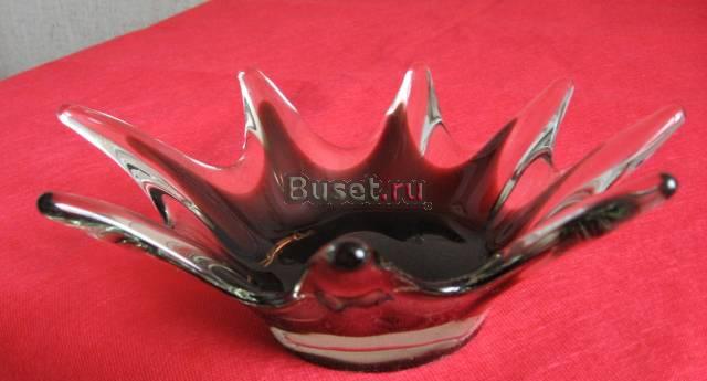 Ваза "Морская звезда" стекло Москва