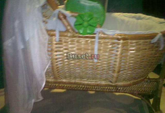 Люлька из виноградной лозы +гипоалергенное белье Санкт-Петербург