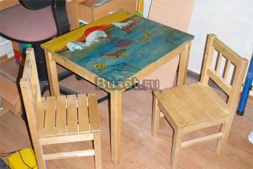 Продам детский столик с двумя стульями IKE Москва