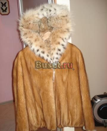 44-46 шуба из норки с рысью короткая на кулиске Москва