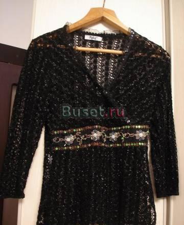 Кружевная кофта с цветным бисером Москва