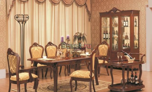 Стол Р-618 массив гевеи, цвет орех Москва