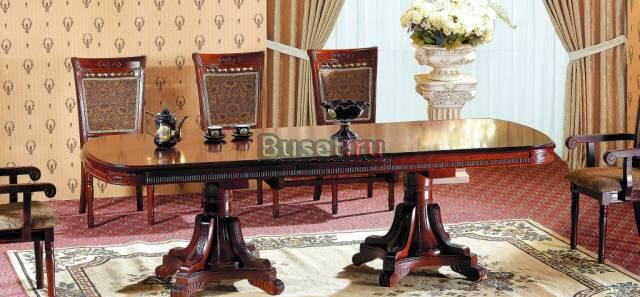 Стол Р-22 размер 250 см,массив гевеи, цвет орех Москва