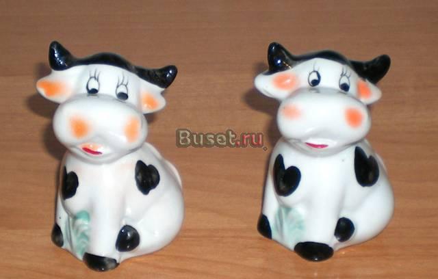 Фарфоровые фигурки для специи 2 шт Москва