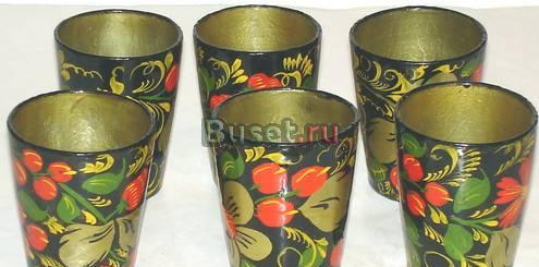 Хохлома. Стопки 6 шт Москва