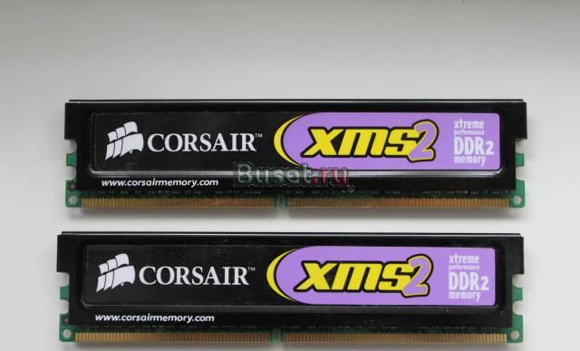 Оперативная память 2x1Gb Kit Corsair XMS2 4-4-4-12 Москва