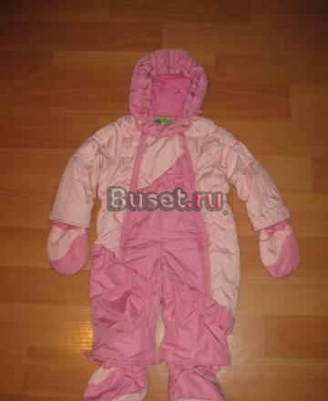 Комбинезон осень/весна, шапка зима на девочку Москва