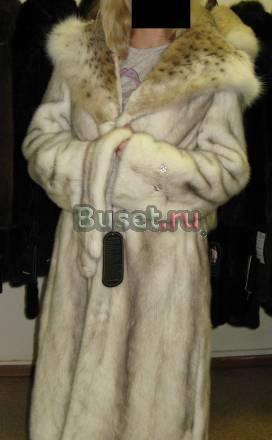 Шикарная новая норковая шуба с рысью 110 см Москва