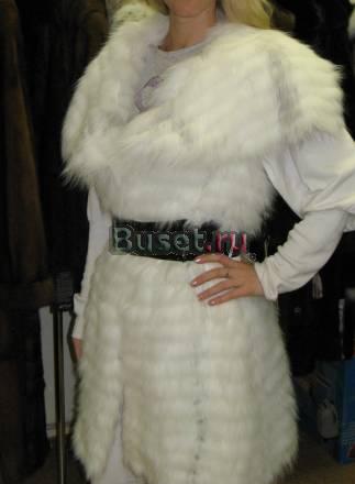 Новый меховой жилет полярная лиса 95 см Москва